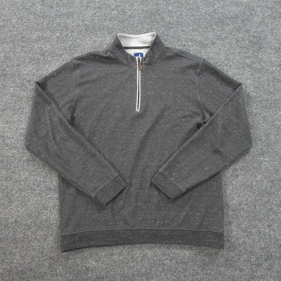 johnnie-O Other - Johnnie O Sweater Mens Large Grey Sully Performance Quarter Zip Preppy Golf